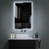 LED Spiegel Vertikal | Wandschalter-Steuerung | Kaltweißes Licht - Reyze Seria Edge Model 2