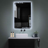 LED Spiegel Vertikal | Wandschalter-Steuerung | Kaltweißes Licht - Reyze Seria Good Vibes Model 4