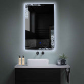 LED Spiegel Vertikal | Touch-Schalter | Kaltweißes Licht - Reyze Seria Good Vibes Model 4