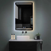 LED Spiegel Vertikal | Touch-Schalter | Anti-Beschlag-Funktion | Einstellbare Farbtemperatur - Reyze Seria Minimal Model 8