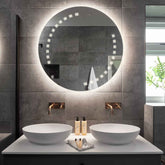 LED Spiegel Rund | Wandschalter-Steuerung | Neutralweißes Licht - Reyze Seria Minimal Model 6