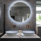 LED Spiegel Rund | Touch-Schalter | Anti-Beschlag-Funktion | Kaltweißes Licht - Reyze Seria Edge Model 8