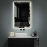 LED Spiegel Vertikal | Wandschalter-Steuerung | Neutralweißes Licht - Reyze Seria Simetria Model 8