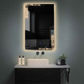 LED Spiegel Vertikal | Touch-Schalter | Warmweißes Licht - Reyze Seria Good Vibes Model 4