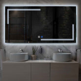 LED Spiegel Rechteckig | Touch-Schalter | Anti-Beschlag-Funktion | Kaltweißes Licht - Reyze Seria Minimal Model 2