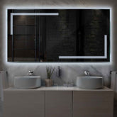 LED Spiegel Rechteckig | Wandschalter-Steuerung | Kaltweißes Licht - Reyze Seria Minimal Model 2