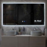 LED Spiegel Rechteckig | Touch-Schalter | Anti-Beschlag-Funktion | Kaltweißes Licht - Reyze Seria Motivated Model 6