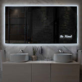 LED Spiegel Rechteckig | Wandschalter-Steuerung | Kaltweißes Licht - Reyze Seria Motivated Model 6