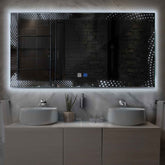 LED Spiegel Rechteckig | Touch-Schalter | Anti-Beschlag-Funktion | Kaltweißes Licht - Reyze Seria Simetria Model 8