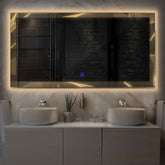 LED Spiegel Rechteckig | Touch-Schalter | Warmweißes Licht - Reyze Seria Simetria Model 2