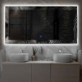 LED Spiegel Rechteckig | Touch-Schalter | Neutralweißes Licht - Reyze Seria Simetria Model 8