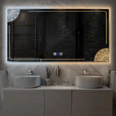 LED Spiegel Rechteckig | Touch-Schalter | Anti-Beschlag-Funktion | Einstellbare Farbtemperatur - Reyze Seria Good Vibes Model 7