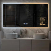 LED Spiegel Rechteckig | Touch-Schalter | Anti-Beschlag-Funktion | Einstellbare Farbtemperatur - Reyze Seria Motivated Model 2