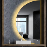 LED Spiegel Halbmond | Touch-Schalter | Warmweißes Licht - Reyze Seria Ambient Model 1 - Rechte Seite