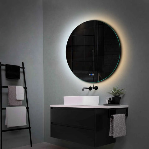 LED Spiegel Rund | Touch-Schalter | Anti-Beschlag-Funktion | Einstellbare Farbtemperatur - Reyze Seria Ambient Model 1