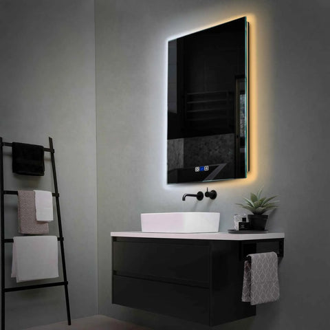 LED Spiegel Vertikal | Touch-Schalter | Anti-Beschlag-Funktion | Einstellbare Farbtemperatur - Reyze Seria Ambient Model 1