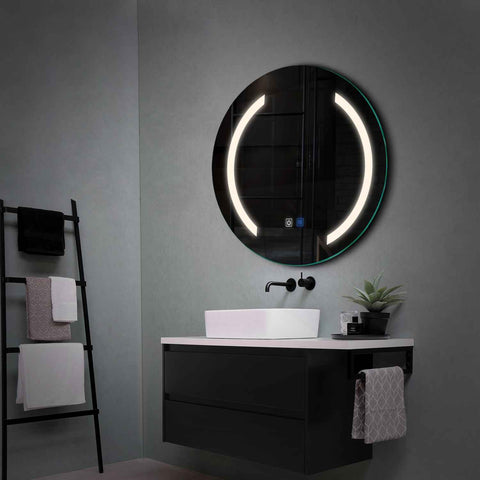 LED Spiegel Rund | Touch-Schalter | Anti-Beschlag-Funktion | Neutralweißes Licht - Reyze Seria Salono Model 5