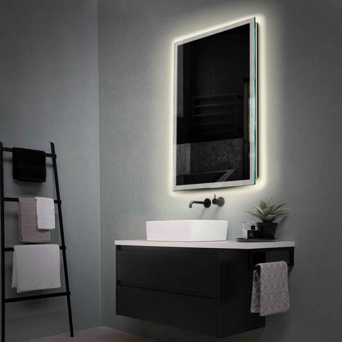 LED Spiegel Vertikal | Wandschalter-Steuerung | Neutralweißes Licht - Reyze Seria Edge Model 1