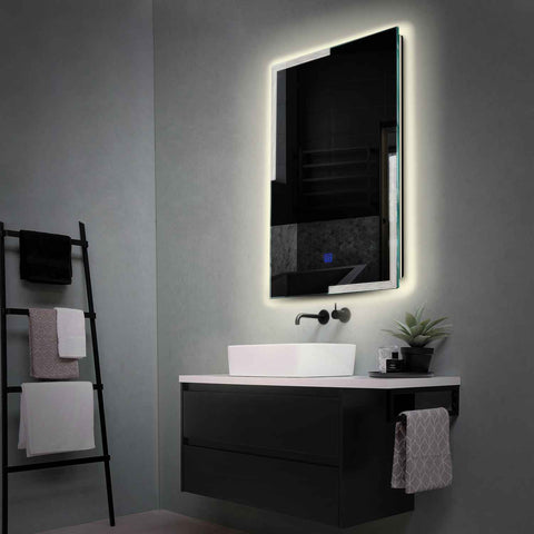 LED Spiegel Vertikal | Touch-Schalter | Neutralweißes Licht - Reyze Seria Edge Model 2