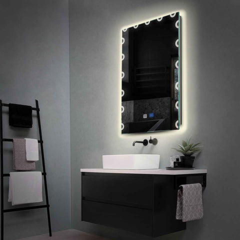 LED Spiegel Vertikal | Touch-Schalter | Anti-Beschlag-Funktion | Neutralweißes Licht - Reyze Seria Edge Model 4