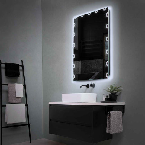 LED Spiegel Vertikal | Wandschalter-Steuerung | Kaltweißes Licht - Reyze Seria Edge Model 4