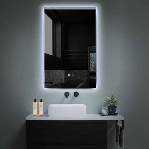 LED Spiegel Vertikal | Touch-Schalter | Anti-Beschlag-Funktion | Kaltweißes Licht - Reyze Seria Edge Model 5