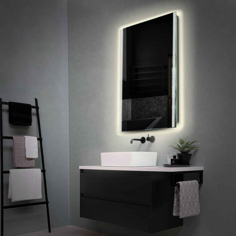 LED Spiegel Vertikal | Wandschalter-Steuerung | Neutralweißes Licht - Reyze Seria Edge Model 7