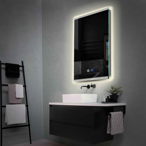 LED Spiegel Vertikal | Touch-Schalter | Anti-Beschlag-Funktion | Neutralweißes Licht - Reyze Seria Edge Model 8
