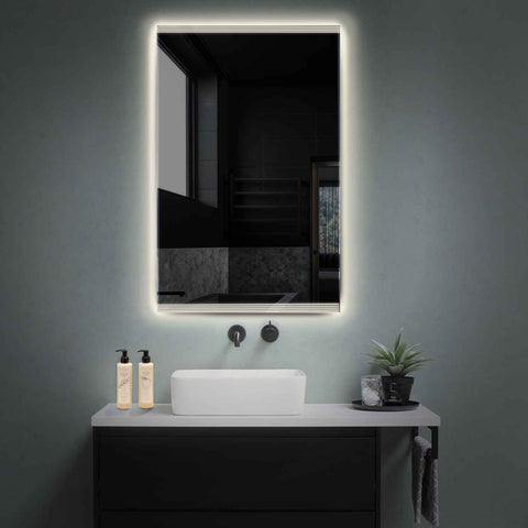 LED Spiegel Vertikal | Wandschalter-Steuerung | Neutralweißes Licht - Reyze Seria Edge Model 8
