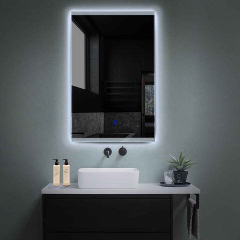 LED Spiegel Vertikal | Touch-Schalter | Kaltweißes Licht - Reyze Seria Edge Model 8
