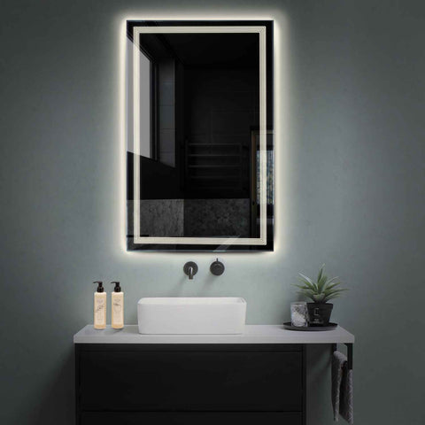 LED Spiegel Vertikal | Wandschalter-Steuerung | Neutralweißes Licht - Reyze Seria Minimal Model 1