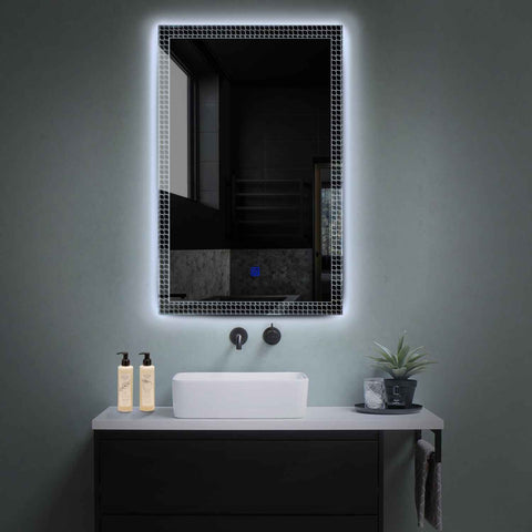 LED Spiegel Vertikal | Touch-Schalter | Kaltweißes Licht - Reyze Seria Official Model 3