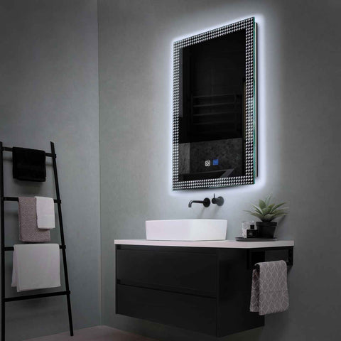 LED Spiegel Vertikal | Touch-Schalter | Anti-Beschlag-Funktion | Kaltweißes Licht - Reyze Seria Official Model 6