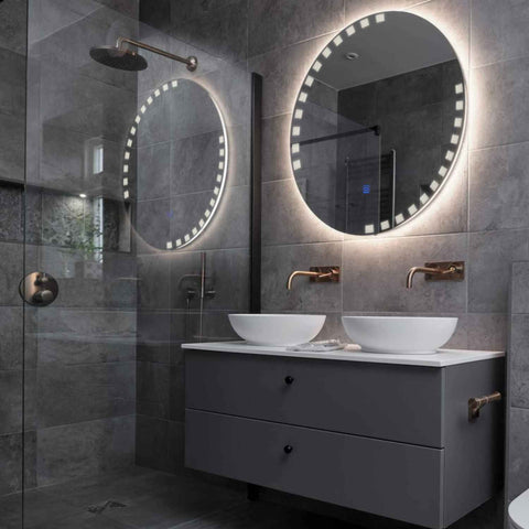 LED Spiegel Rund | Touch-Schalter | Neutralweißes Licht - Reyze Seria Edge Model 6