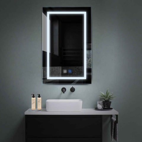 LED Spiegel Vertikal | Touch-Schalter | Anti-Beschlag-Funktion | Kaltweißes Licht - Reyze Seria Salono Model 1