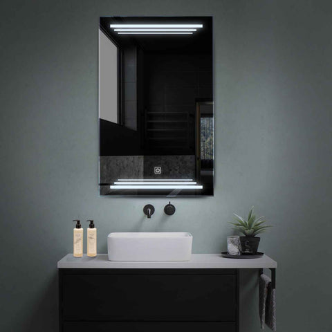 LED Spiegel Vertikal | Touch-Schalter | Kaltweißes Licht - Reyze Seria Salono Model 7