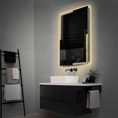 LED Spiegel Vertikal | Touch-Schalter | Warmweißes Licht - Reyze Seria Edge Model 2