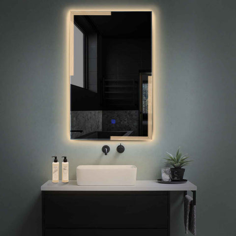 LED Spiegel Vertikal | Touch-Schalter | Warmweißes Licht - Reyze Seria Edge Model 2