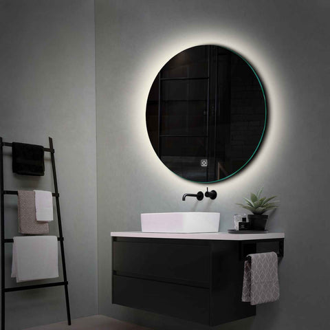 LED Spiegel Rund | Touch-Schalter | Neutralweißes Licht - Reyze Seria Ambient Model 1