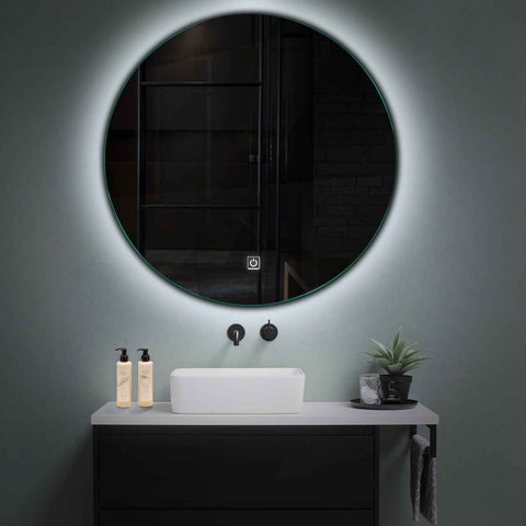 LED Spiegel Rund | Touch-Schalter | Kaltweißes Licht - Reyze Seria Ambient Model 1