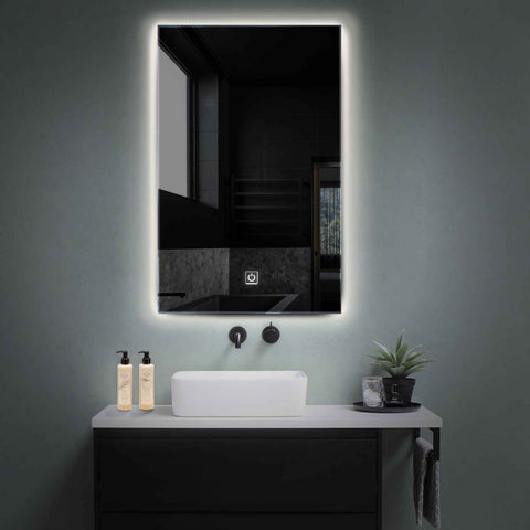 LED Spiegel Vertikal | Touch-Schalter | Neutralweißes Licht - Reyze Seria Ambient Model 1