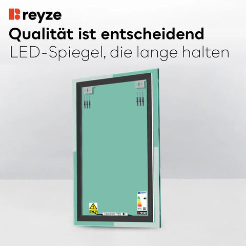 LED Spiegel Vertikal | Wandschalter-Steuerung | Neutralweißes Licht - Reyze Seria Edge Model 2