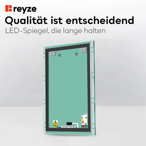LED Spiegel Vertikal | Touch-Schalter | Kaltweißes Licht - Reyze Seria Edge Model 3