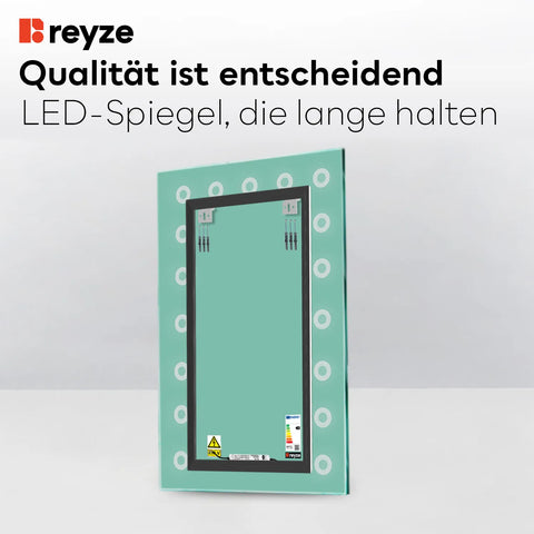 LED Spiegel Vertikal | Wandschalter-Steuerung | Neutralweißes Licht - Reyze Seria Minimal Model 4