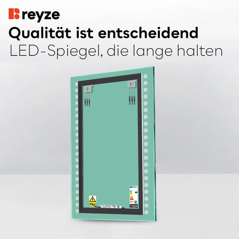 LED Spiegel Vertikal | Wandschalter-Steuerung | Kaltweißes Licht - Reyze Seria Minimal Model 6