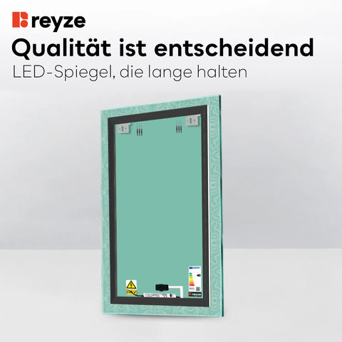 LED Spiegel Vertikal | Touch-Schalter | Kaltweißes Licht - Reyze Seria Official Model 8