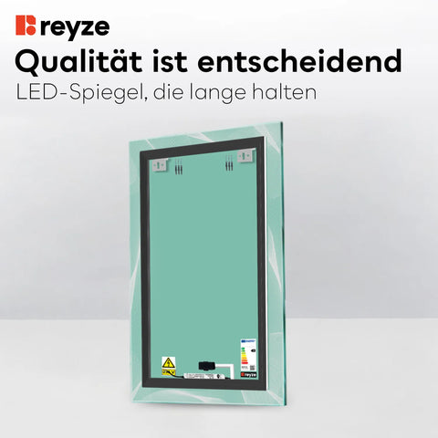 LED Spiegel Vertikal | Touch-Schalter | Warmweißes Licht - Reyze Seria Simetria Model 2