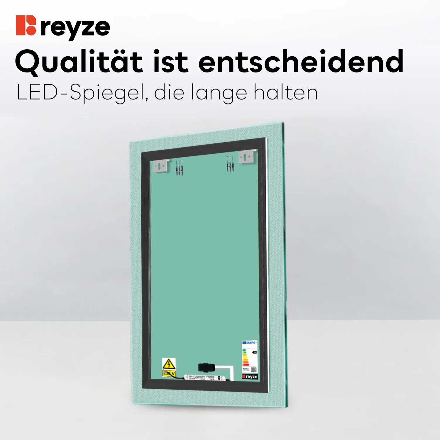 LED Spiegel Vertikal | Touch-Schalter | Kaltweißes Licht - Reyze Seria Simetria Model 4