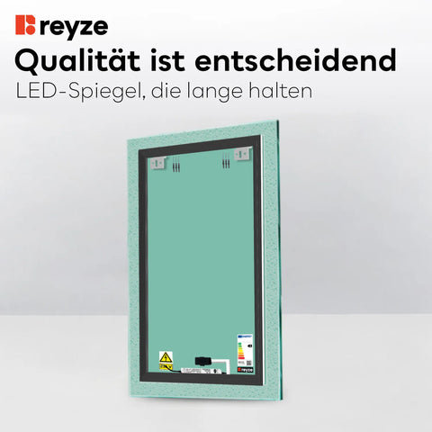 LED Spiegel Vertikal | Touch-Schalter | Neutralweißes Licht - Reyze Seria Simetria Model 5