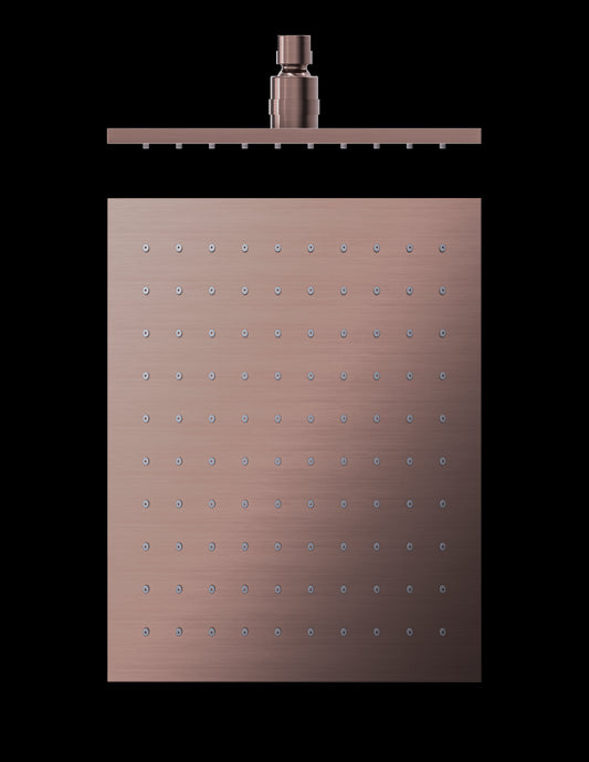 Cap de dus rectangular 250x250mm SPARKE model LUME 17 ROSE GOLD